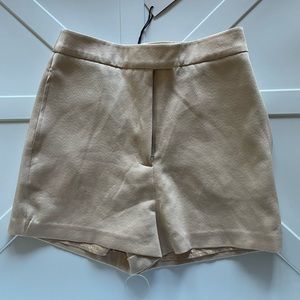 Shinestar high-waisted shorts size S beige / tan